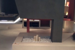 Έκθεση Πατητής Τσιμεντοκονίας Concrete Collection, εφαρμογή σε πλακάκια